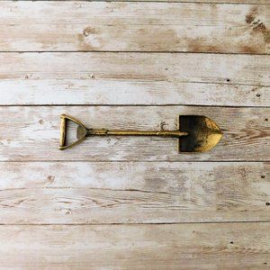Vintage Novelty Brass Bottle Opener - Spade Shovel